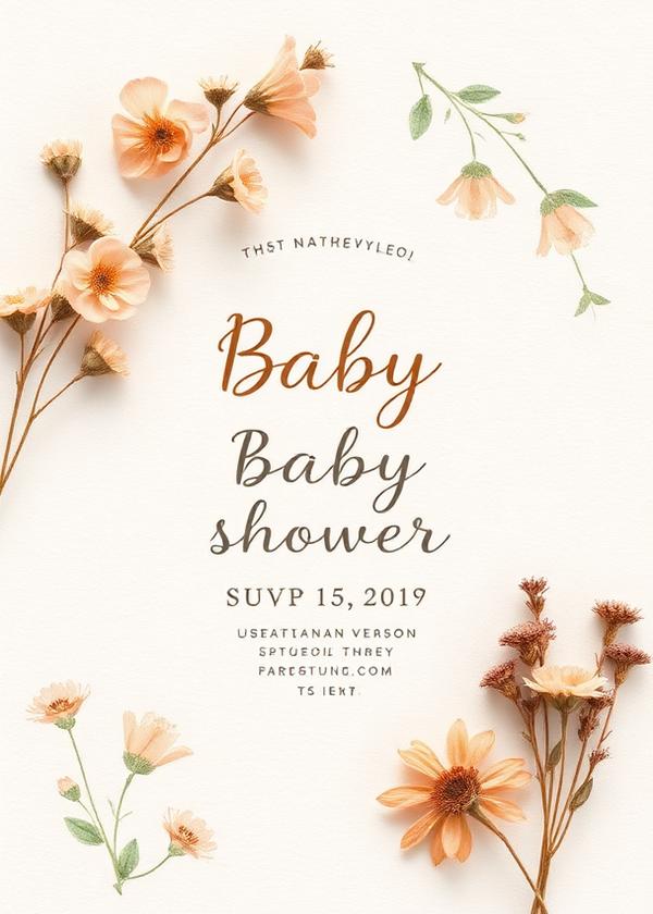 New Bloom — Baby Shower invitation template