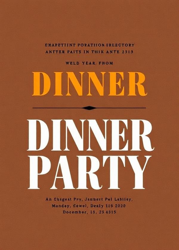 Midnight Supper — Cocktail invitation template