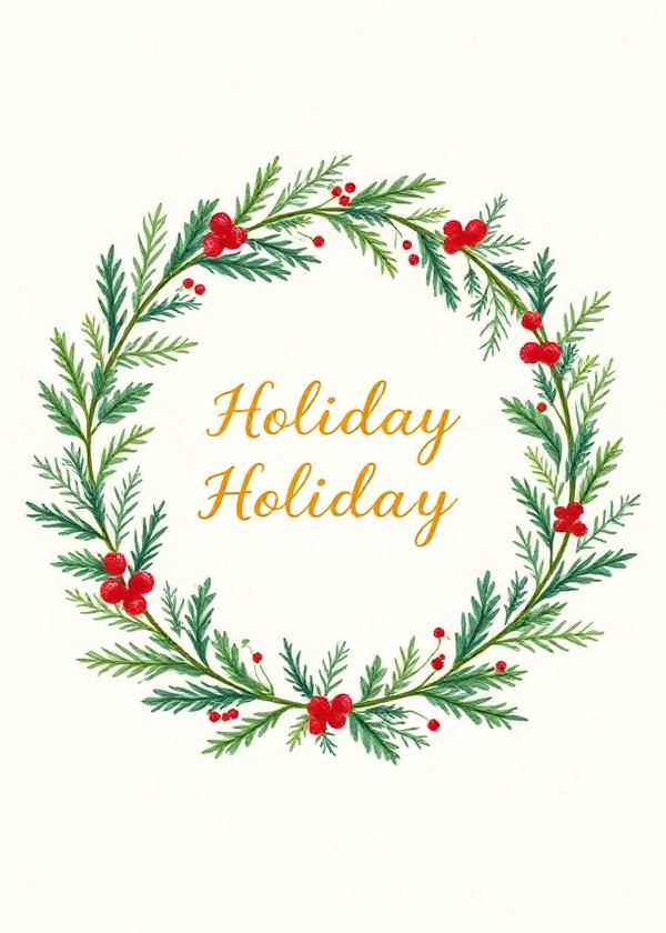 Winter Glow — Holiday invitation template