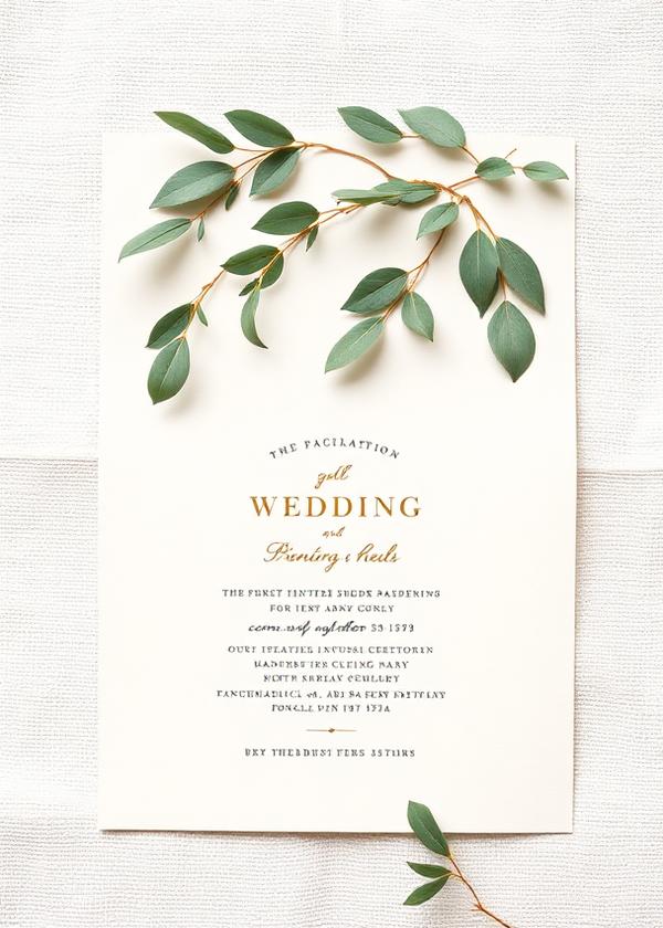 Evergreen Love — Wedding invitation template